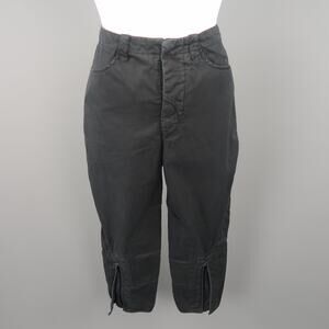 BALENCIAGA Size 6 Black Cotton Solid Casual Pants